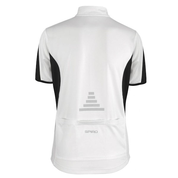 Spiro herrcykelkläder / Cykel 1/4 dragkedja Cool-Dry Performance Flee White / Black M