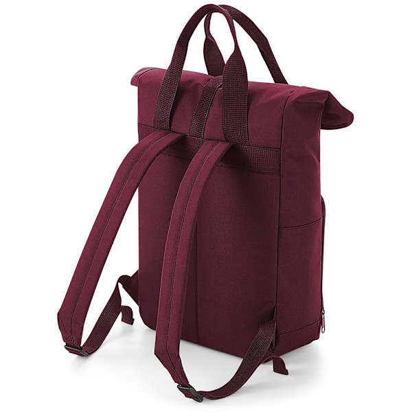 BagBase Twin Handle Roll-Top Ryggsäck One Size Burgundy Burgundy One Size