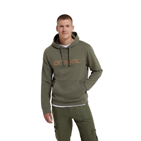 Animal Mens Driver Organic Hoodie S Khaki Green Khaki Green S