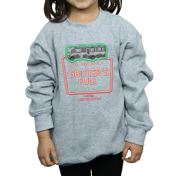 National Lampoon's Christmas Vacation Girls Greyscale No Vacanc Sports Grey 12-13 Years