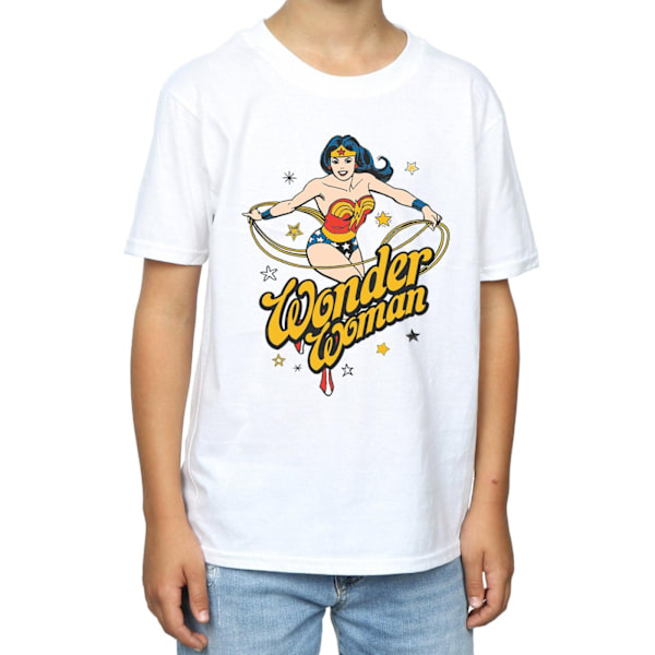 DC Comics Boys Wonder Woman Stars T-Shirt 5-6 år Vit White 5-6 Years