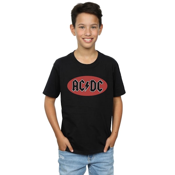 AC/DC Boys Red Circle Logo T-Shirt 5-6 år Svart Black 5-6 Years