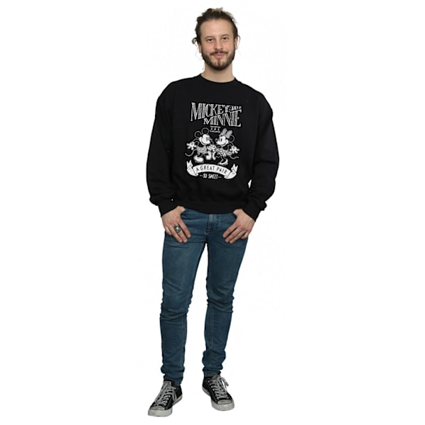 Disney Herr Mickey Och Minnie Mouse Great Pair Sweatshirt S Svart Black S