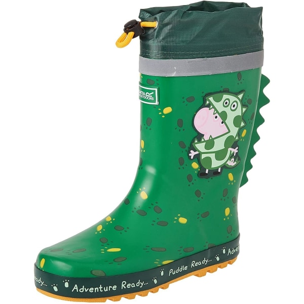 Regatta Childrens/Kids Puddle Greta Gris Wellington Boots 1 UK G Green 1 UK