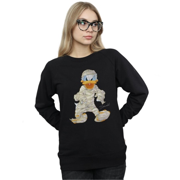 Disney Dam/Kvinnor Mumie Donald Duck Sweatshirt XL Svart Black XL