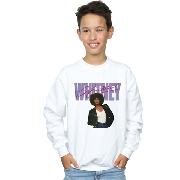 Whitney Houston Boys So Emotional Album Cover Sweatshirt 5-6 År White 5-6 Years