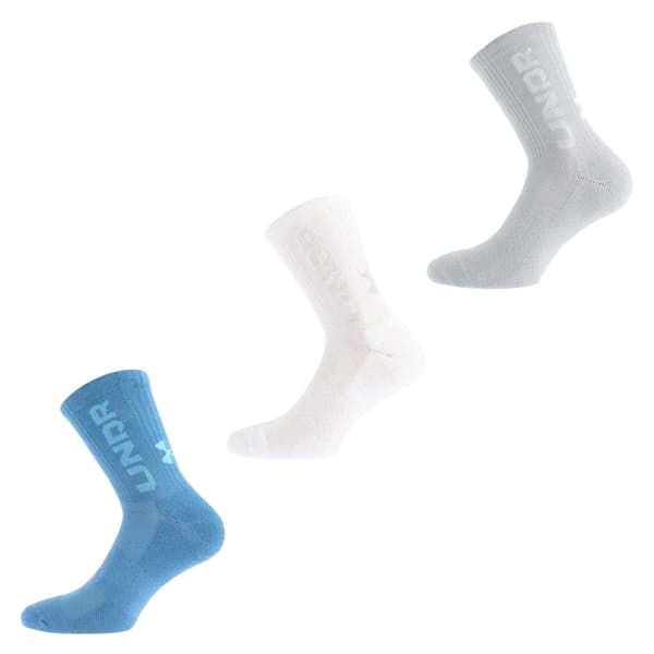 Under Armour Barn/Kids Crew Strumpor (3-pack) M Blå Blue M