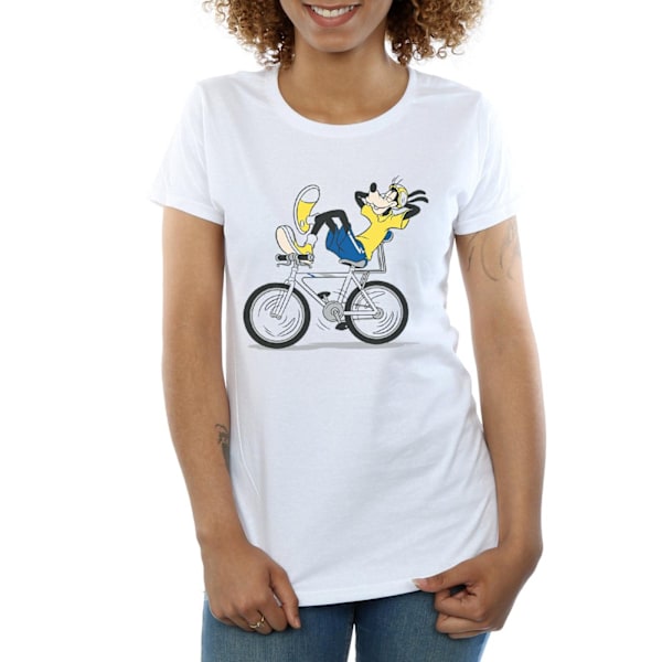 Disney Dam/Kvinnor Goofy Tour De Goofy Bomull T-shirt XXL Vit White XXL