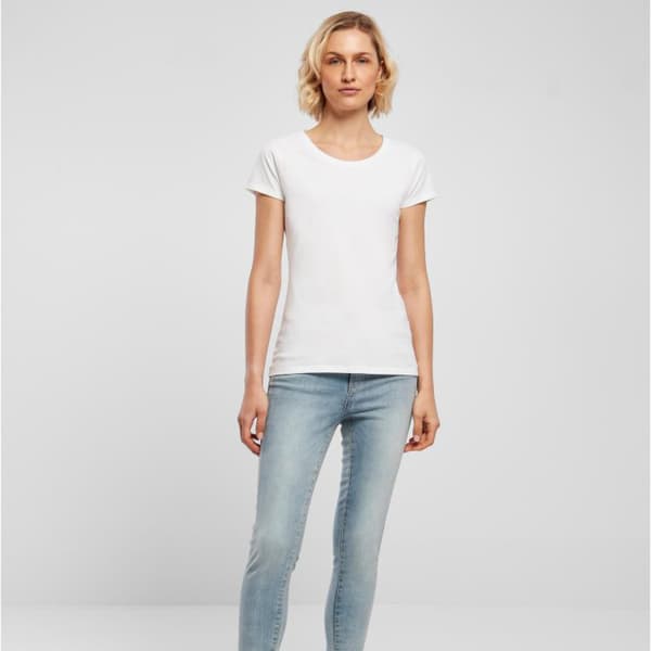Build Your Brand Dam/Dam Basic T-Shirt 5XL Vit White 5XL