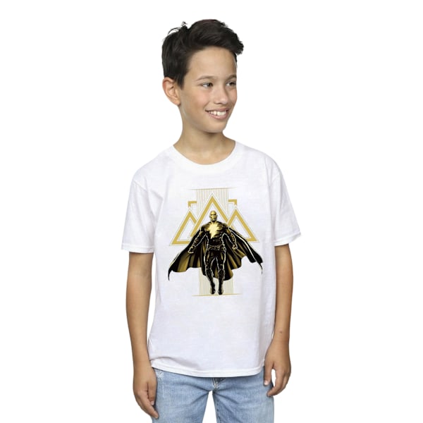 DC Comics Boys Black Adam Rising Golden Symbols T-Shirt 12-13 Y White 12-13 Years