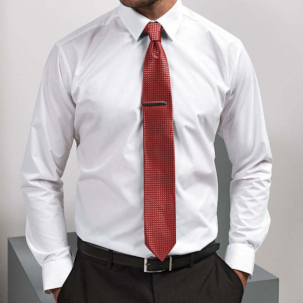 Premier Mens Puppy Tooth Formal Work Tie One Size Röd Red One Size