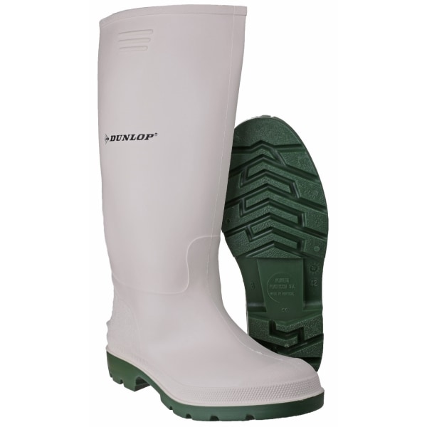 Dunlop Herr Pricemastor 380BV Wellington Boots 47 EUR Vit/Gre White/Green 47 EUR