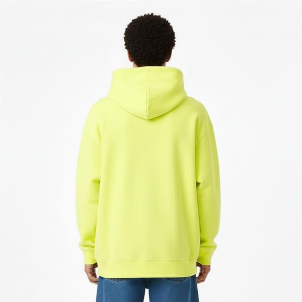Dickies Herr Hoodtröja med huva och dragsko, avslappnad passform, S, Lime Lime S