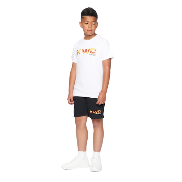 Kings Will Dream Boys Fracture Hoodie 11-12 år Optic White/O Optic White/Orange 11-12 Years