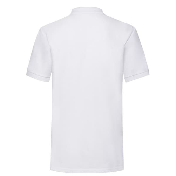 Fruit of the Loom Pique Poloskjorta Herr S Vit White S