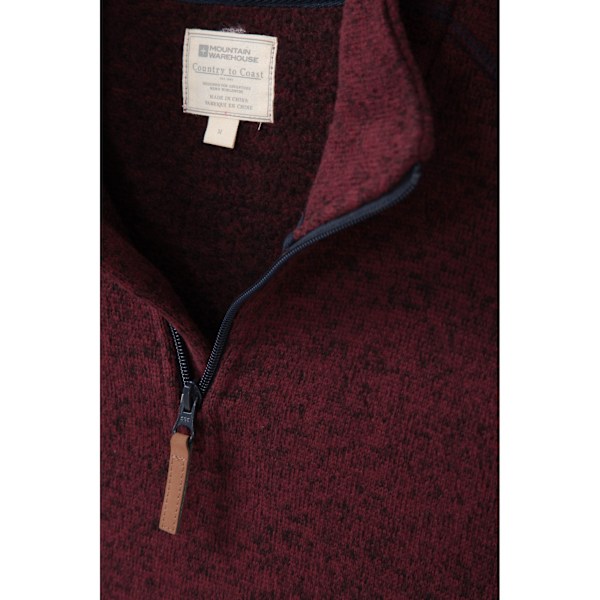 Mountain Warehouse Idris II Halvzip Fleece Top XS Mörk Röd Dark Red XS