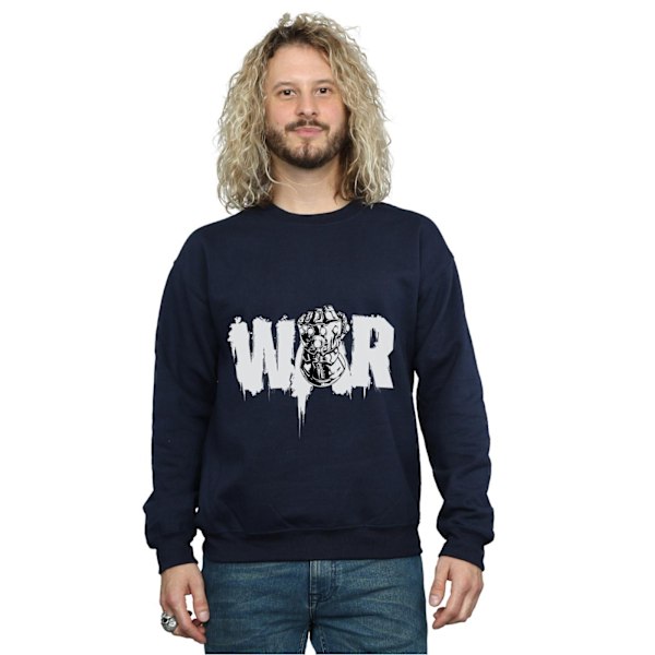 Marvel Herr Avengers Infinity War Fist Sweatshirt XXL Marinblå Navy Blue XXL