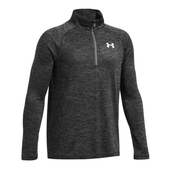 Under Armour Pojkar Tech 2.0 Half Zip Träningströja 7-8 År Castle Castle Rock Grey/Black 7-8 Years