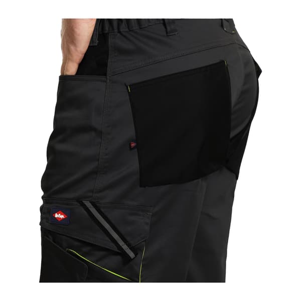 Lee Cooper Herr Stretch Reflex Multi Pocket Cargo Shorts 40 Black/Grey 40R