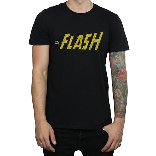 DC Comics Flash Crackle Logo T-shirt 3XL Svart Black 3XL