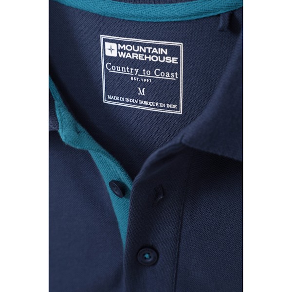 Mountain Warehouse Mens Lakeside II Polo Shirt 3XL Marinblå Navy 3XL