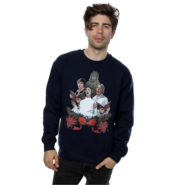 Star Wars Jultröja för Herr XXL Marinblå Navy Blue XXL