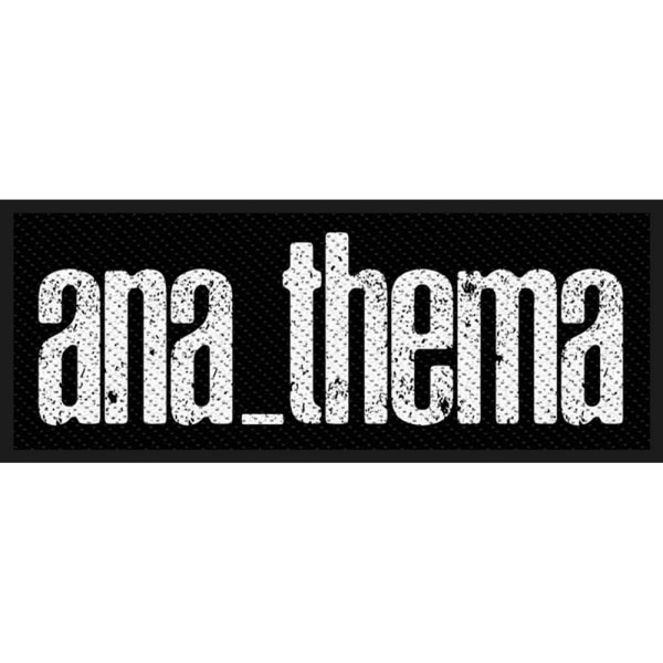 Anathema Logo Patch One Size Svart/Vit Black/White One Size
