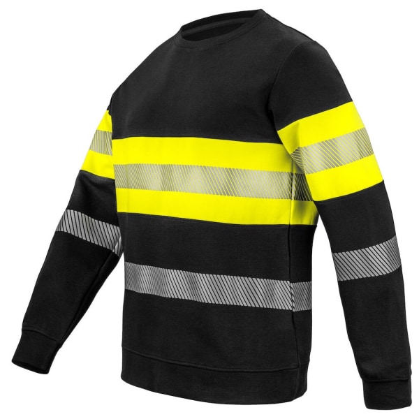 Projob Herr Hi-Vis Work Sweatshirt 3XL Gul/Svart Yellow/Black 3XL