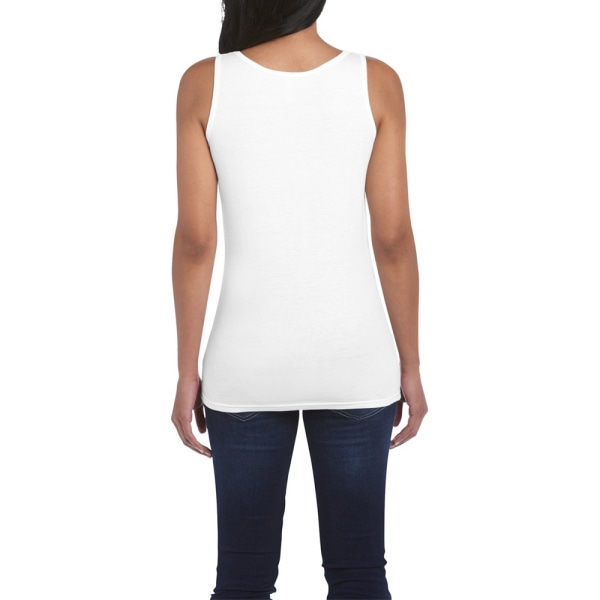 Gildan Ladies Soft Style Tank Top Vest 2XL Vit White 2XL