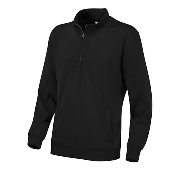 Cottover Unisex Vuxen Halv Dragkedja Sweatshirt XXL Svart Black XXL