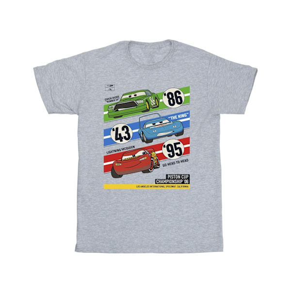 Disney Boys Cars Piston Cup Champions T-shirt 5-6 år Sport Sports Grey 5-6 Years