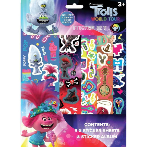 Troll Tecken Sticker Set One Size Flerfärgad Multicoloured One Size