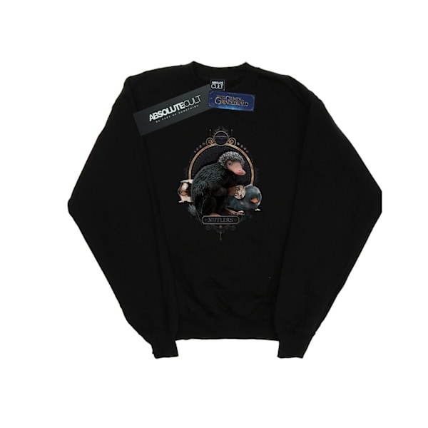 Fantastiska vidunder Girls Baby Nifflers Sweatshirt 7-8 år Svart Black 7-8 Years