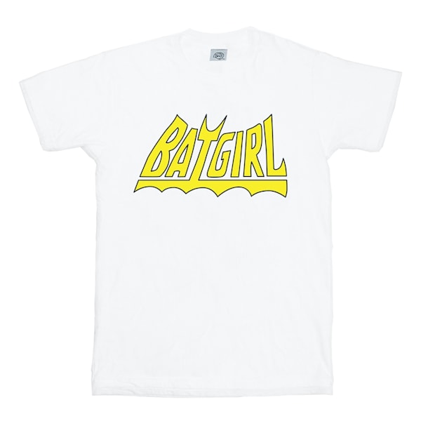 DC Comics Batgirl Logo T-shirt för pojkar 7-8 år Vit White 7-8 Years