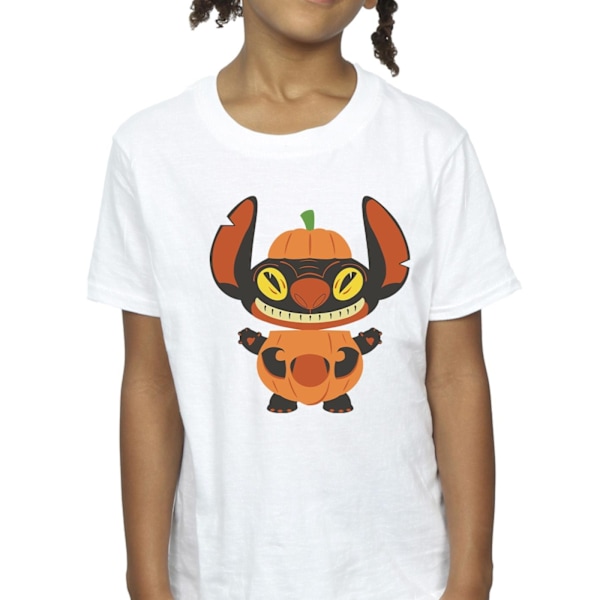 Disney Girls Lilo & Stitch Pumpa Kostym Bomull T-Shirt 12-13 White 12-13 Years