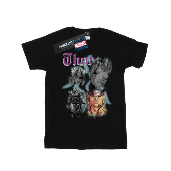 Marvel Girls Thor Homage Bomull T-shirt 7-8 år Svart Black 7-8 Years