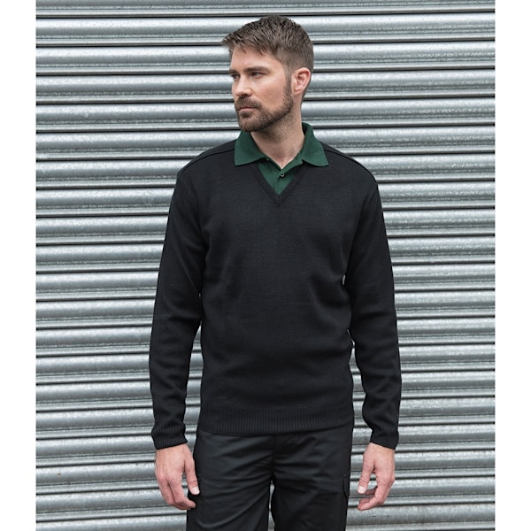 PRO RTX Herr Pro Akryl V-ringad tröja 4XL Svart Black 4XL