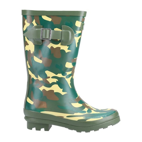 Cotswold Boys Innsworth Camo Wellington Boots 11 UK Barn Grön Green/Brown/Cream 11 UK Child