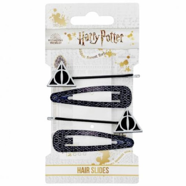 Harry Potter Deathly Hallows Set (Pack of 4) One Size Black/Silver One Size