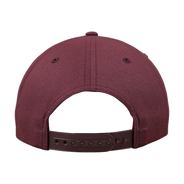 Yupoong Flexfit Unisex Ostrukturerad 5 Panel Snapback Cap One Si Maroon One Size