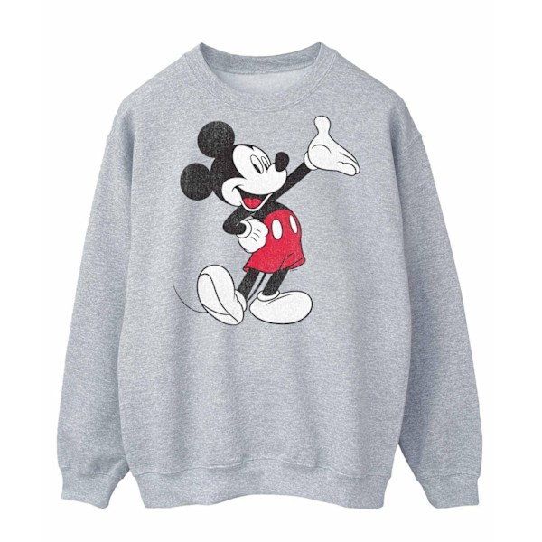 Disney Herr Traditionell Wave Mickey Mouse Sweatshirt S Sports G Sports Grey S