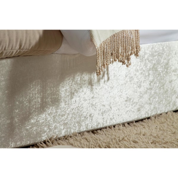 Belledorm Divan Crushed Velvet Base Wrap Dubbel Champagne Champagne Double