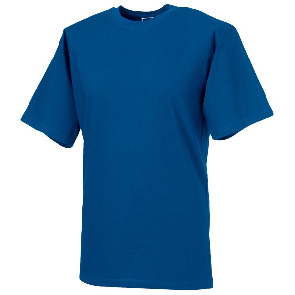 Russell Europe Classic Heavyweight Ringspun T-shirt med kort ärm för män Bright Royal XL