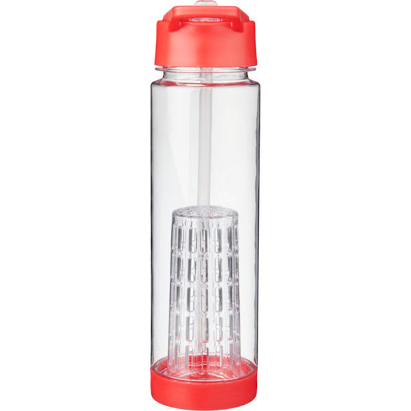 Bullet Tutti Frutti Flaska Med Infuser 25.9 x 7.1 cm Transparent/Röd Transparent/Red 25.9 x 7.1 cm
