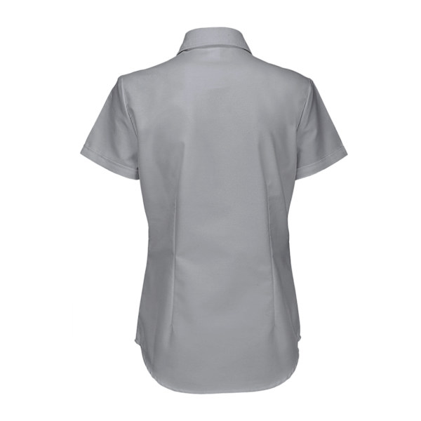 B&C Dam Oxford Kortärmad Skjorta / Damskjortor 5XL Silver Silver Moon 5XL