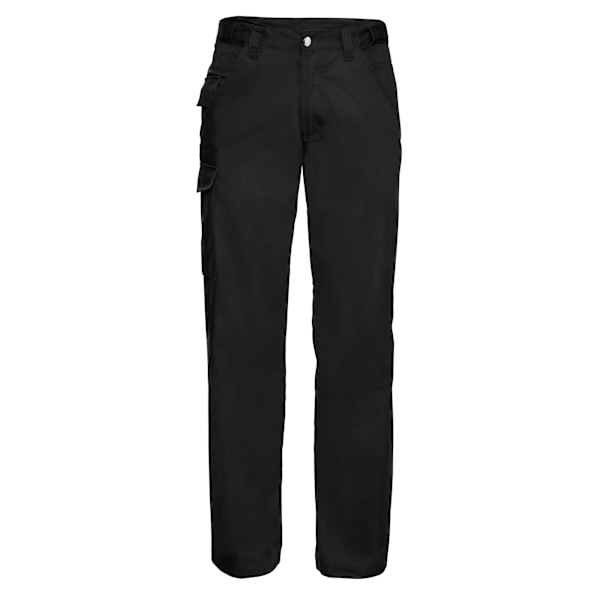 Russell Herr Polycotton Arbetsbyxor 32R Svart Black 32R