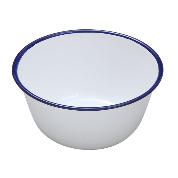 Nimbus Emalj Pudding Basin 10cm Vit/Blå White/Blue 10cm