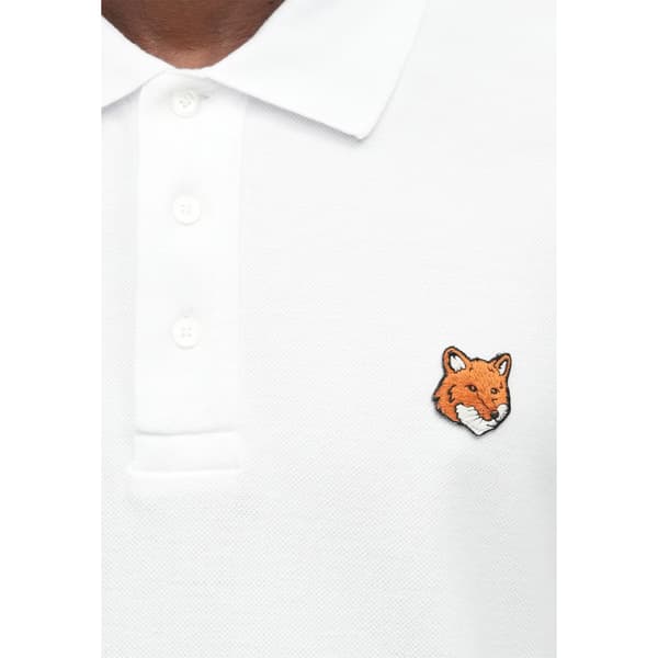Maison Kitsuné Herr Fox Kortärmad Pikétröja M Vit White M