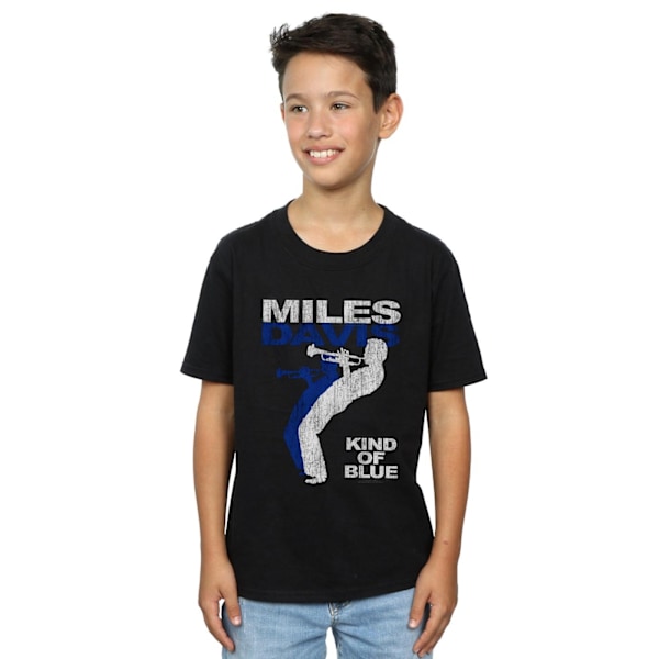 Miles Davis Boys Kind Of Blue Distressed T-Shirt 5-6 År Svart Black 5-6 Years