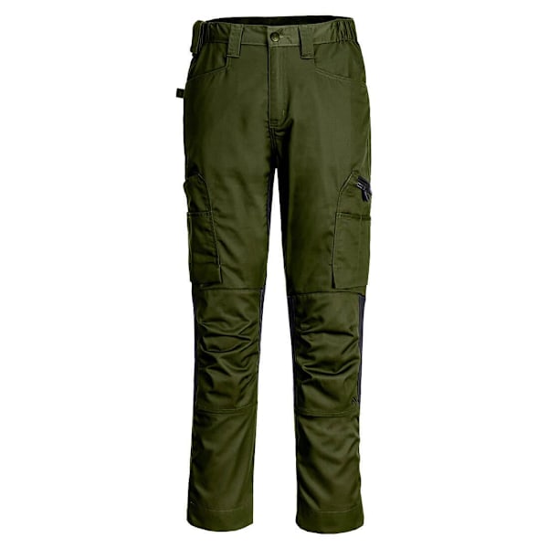 Portwest WX2 Eco Stretch Arbetsbyxor för män 36R Olivgrön Olive Green 36R